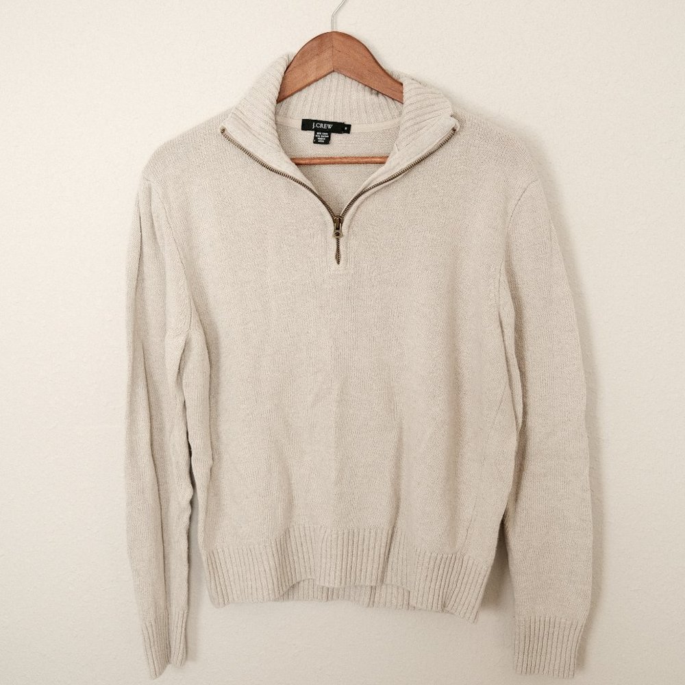 J Crew Knit Quarter Zip Sweater